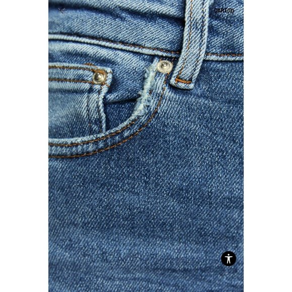 Zara VENICE BLUE ZW PREMIUM '80S HIGH WAIST JEANS Blue-2553/242-NWT - Picture 8 of 11